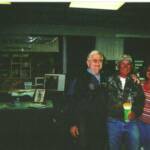 Long –time friend, former State Sen. Bob Johnson, buddies up with veteran fishing legend Johnnie Walker and wife.