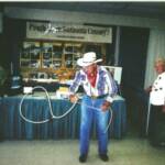 Legendary showman/cowboy/soldier/American hero “ Hub” Hubbell visited…. With roping tricks as always!